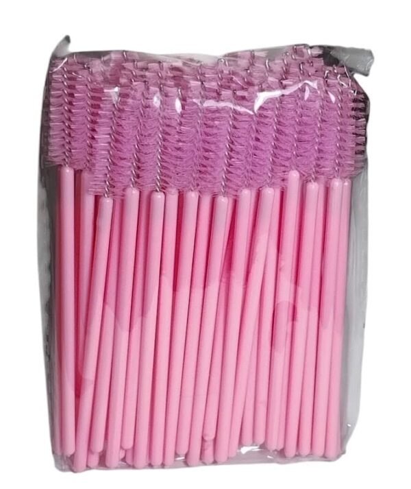 CEPILLO PARA PESTAÑA COLOR LISO ROSA