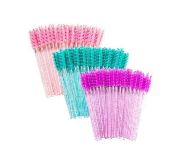 CEPILLO PARA PESTAÑA GLITTER ROSA