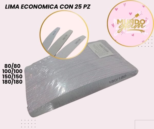 LIMA ECONOMICA PAQ CON 25 PZAS