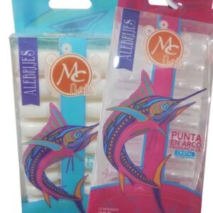 TIP MC PUNTA EN ARCO PRONUNCIADA 200 PZ CRISTAL