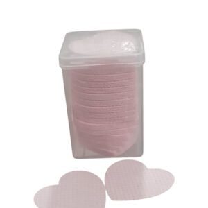TOALLA SIN PELUSA CORAZON ROSA