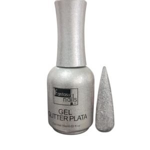 GEL POLISH FANTASY GLITTER PLATA