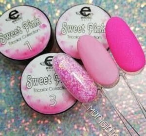 COLECCIÓN ACRÍLICO SWEET PINK 3PZ 1/4 OZ