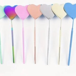 Espejo corazón metálico